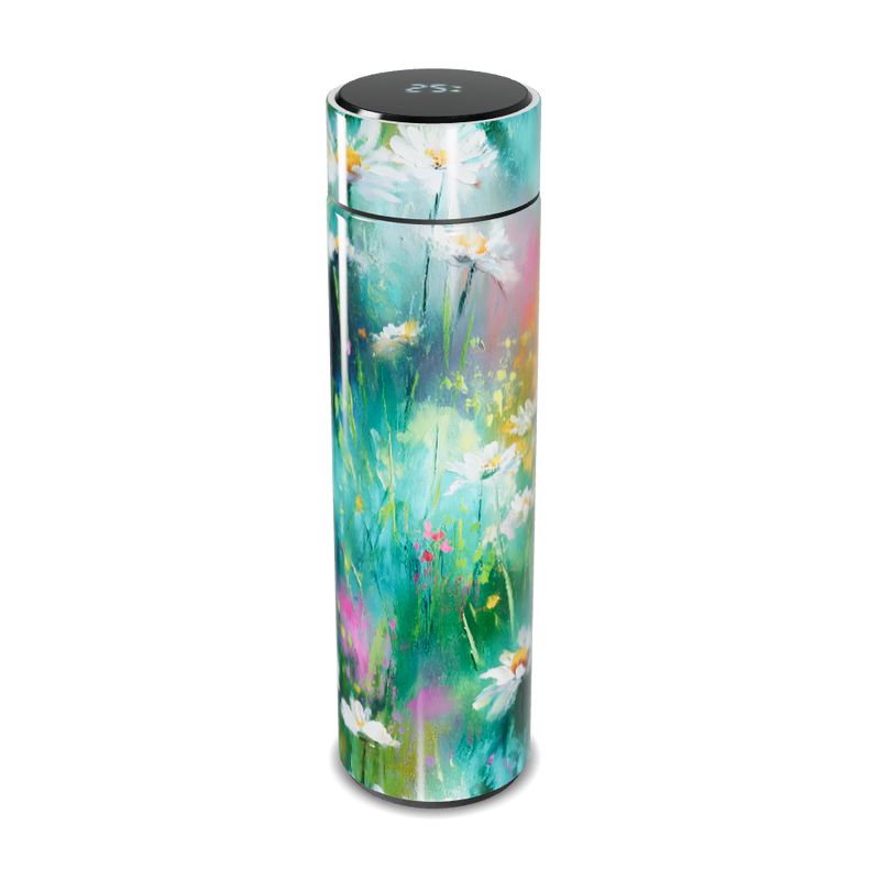 Garrafa Térmica Touch - Floral Colorida Inox