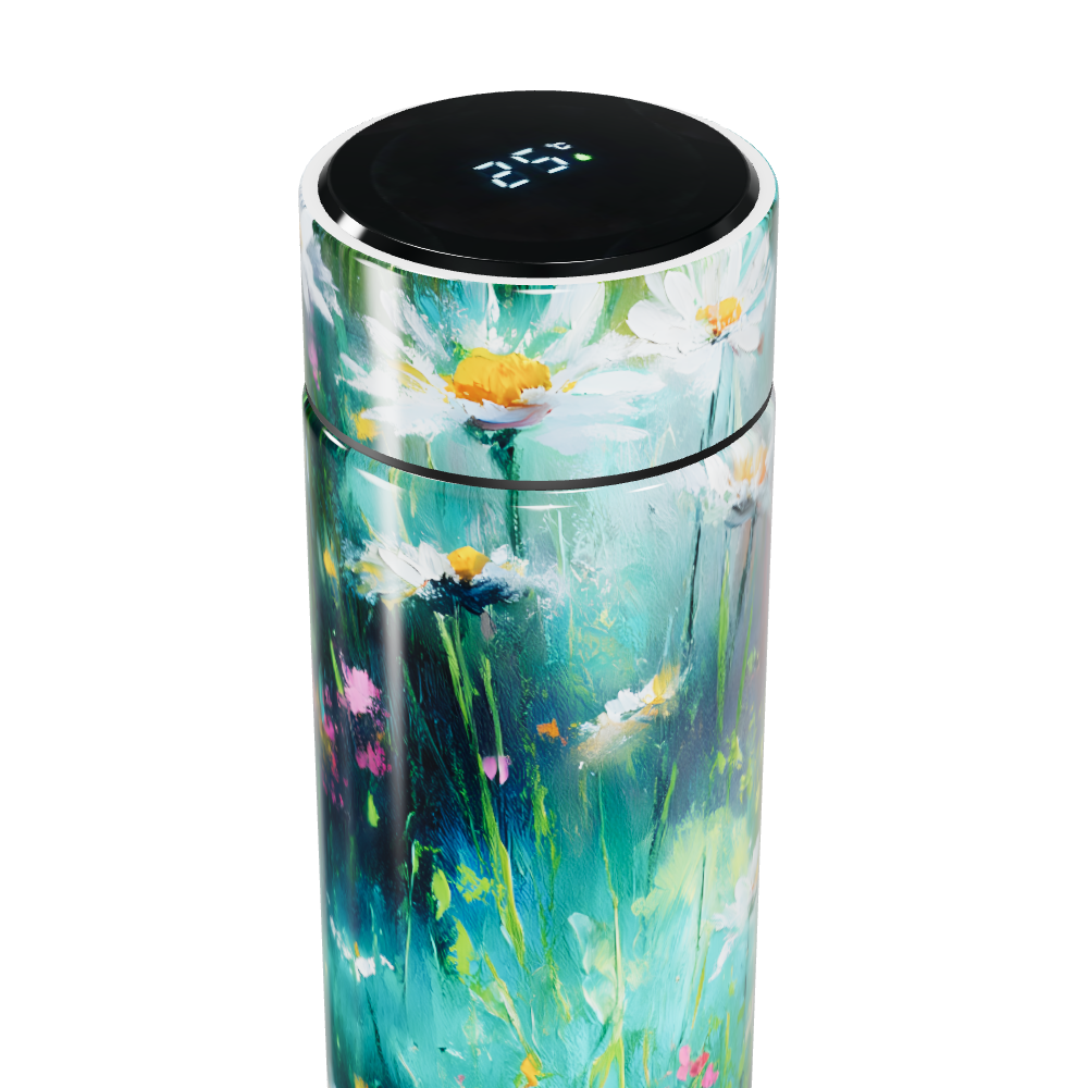 Garrafa Térmica Touch - Floral Colorida Inox