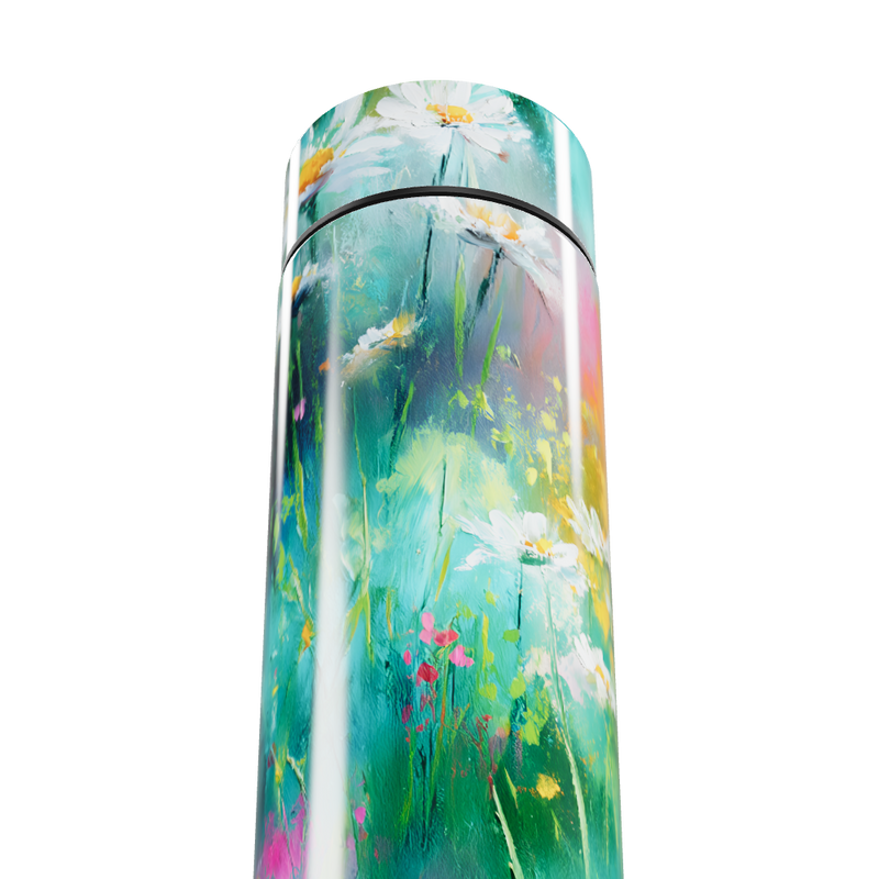 Garrafa Térmica Touch - Floral Colorida Inox