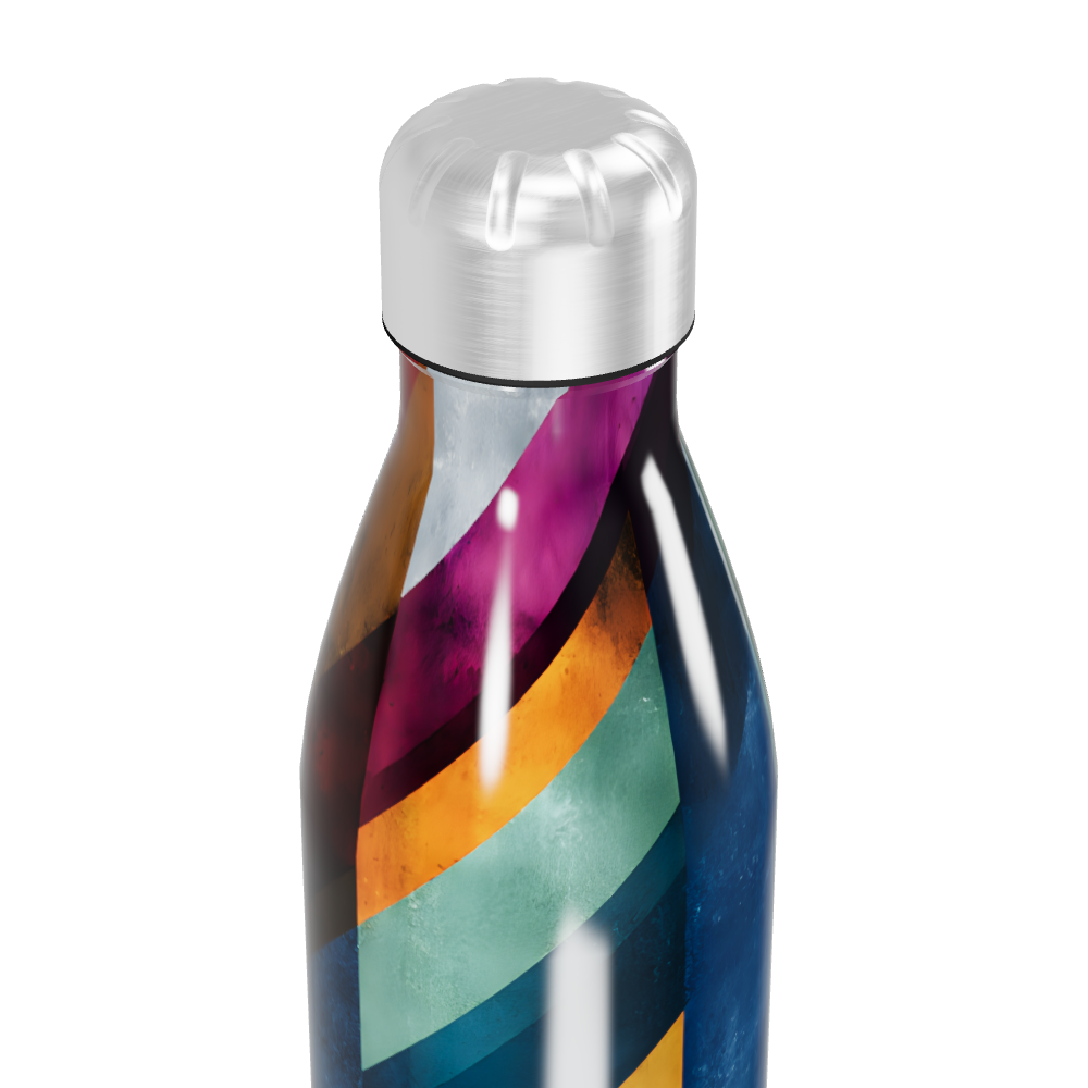 Garrafa Inox - Colorida com Listras