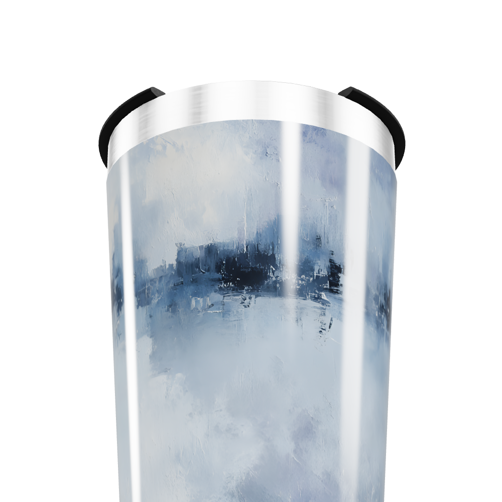 Copo Térmico - Estampa Azul Aquarela