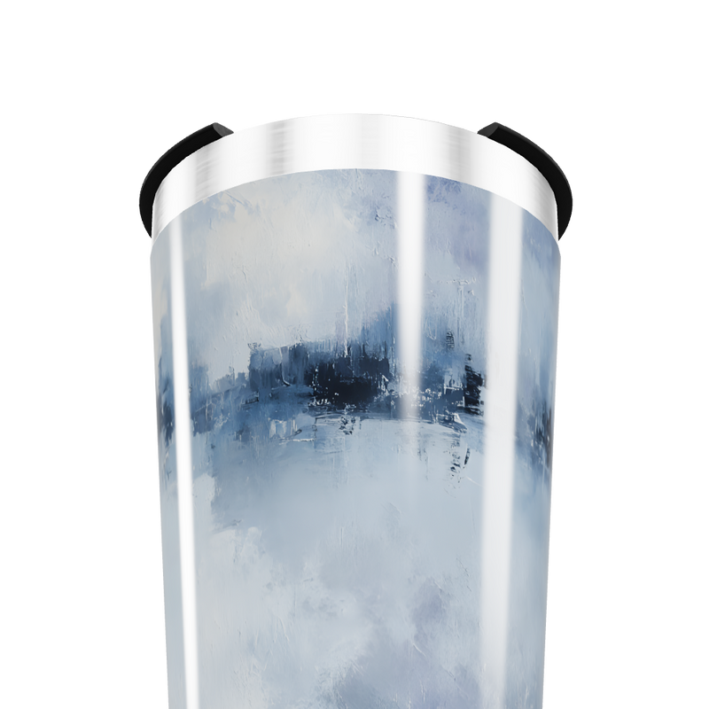 Copo Térmico - Estampa Azul Aquarela