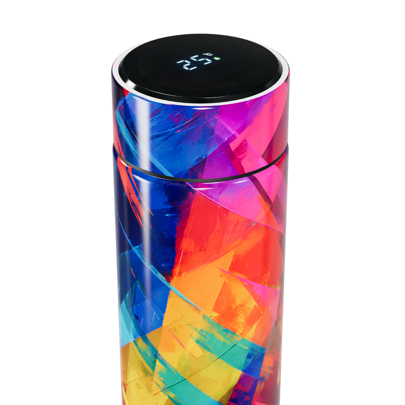Garrafa Térmica Touch - Colorida com Display Digital