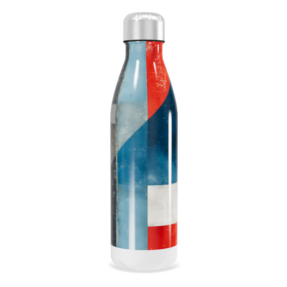 Garrafa Inox - Estampada Azul e Laranja