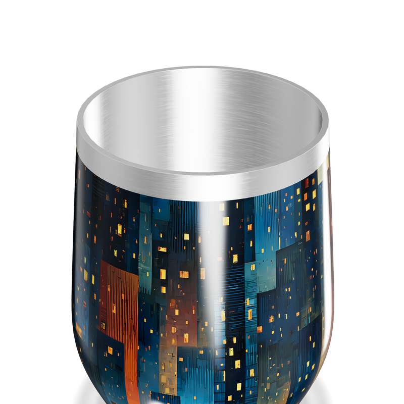 Copo Térmico Slim - Estampa Urbana Colorida