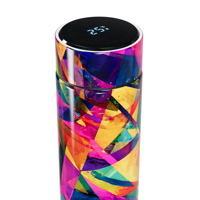 Garrafa Térmica Touch - Colorida com Display LED