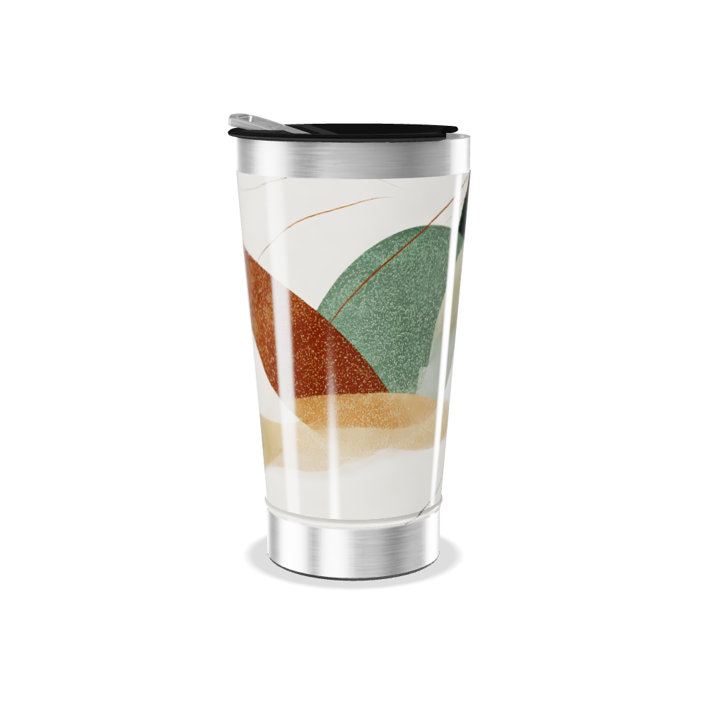 Copo Térmico - Estampa Abstrata Colorida