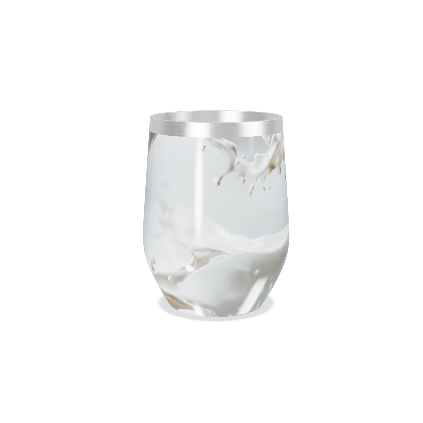 Copo Térmico Slim - Transparente com Efeito Líquido