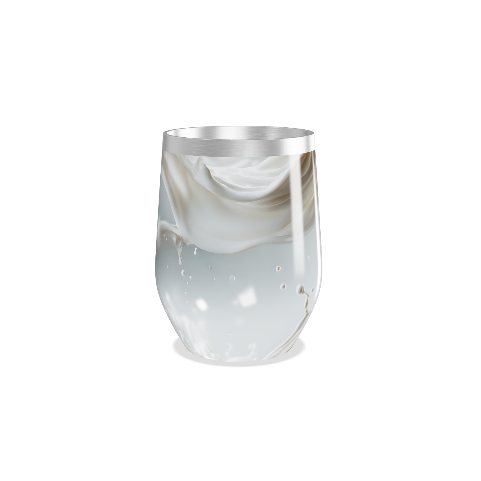 Copo Térmico Slim - Transparente com Efeito Líquido