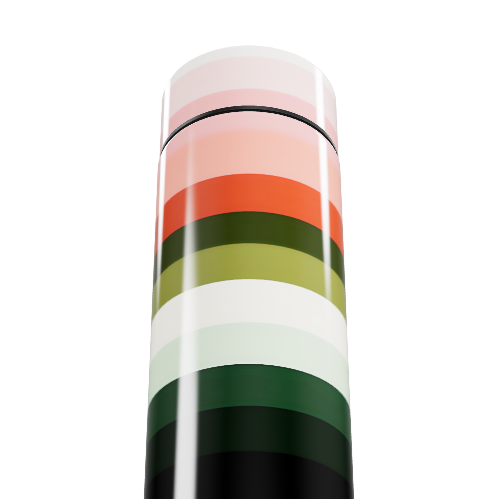 Garrafa Térmica Touch - Listras Coloridas