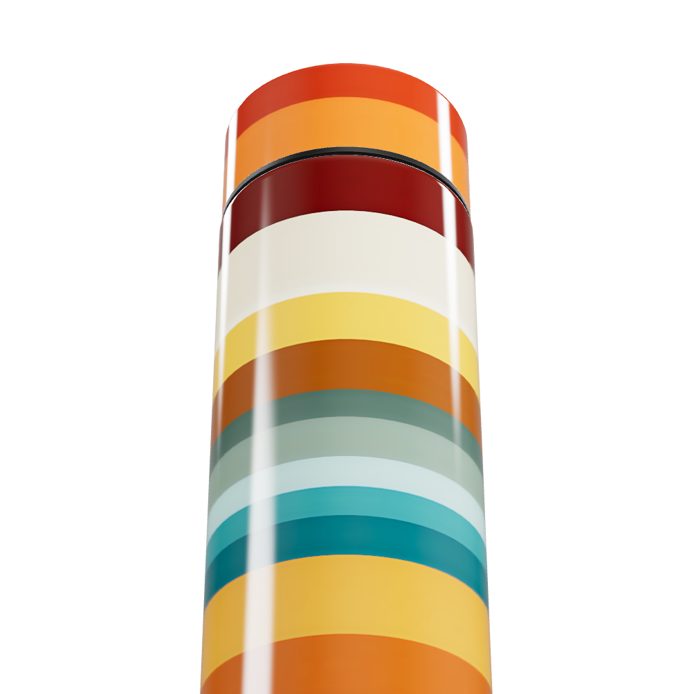 Garrafa Térmica Touch - Colorida com Listras