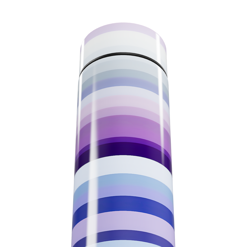 Garrafa Térmica Touch - Listras Roxas e Azuis