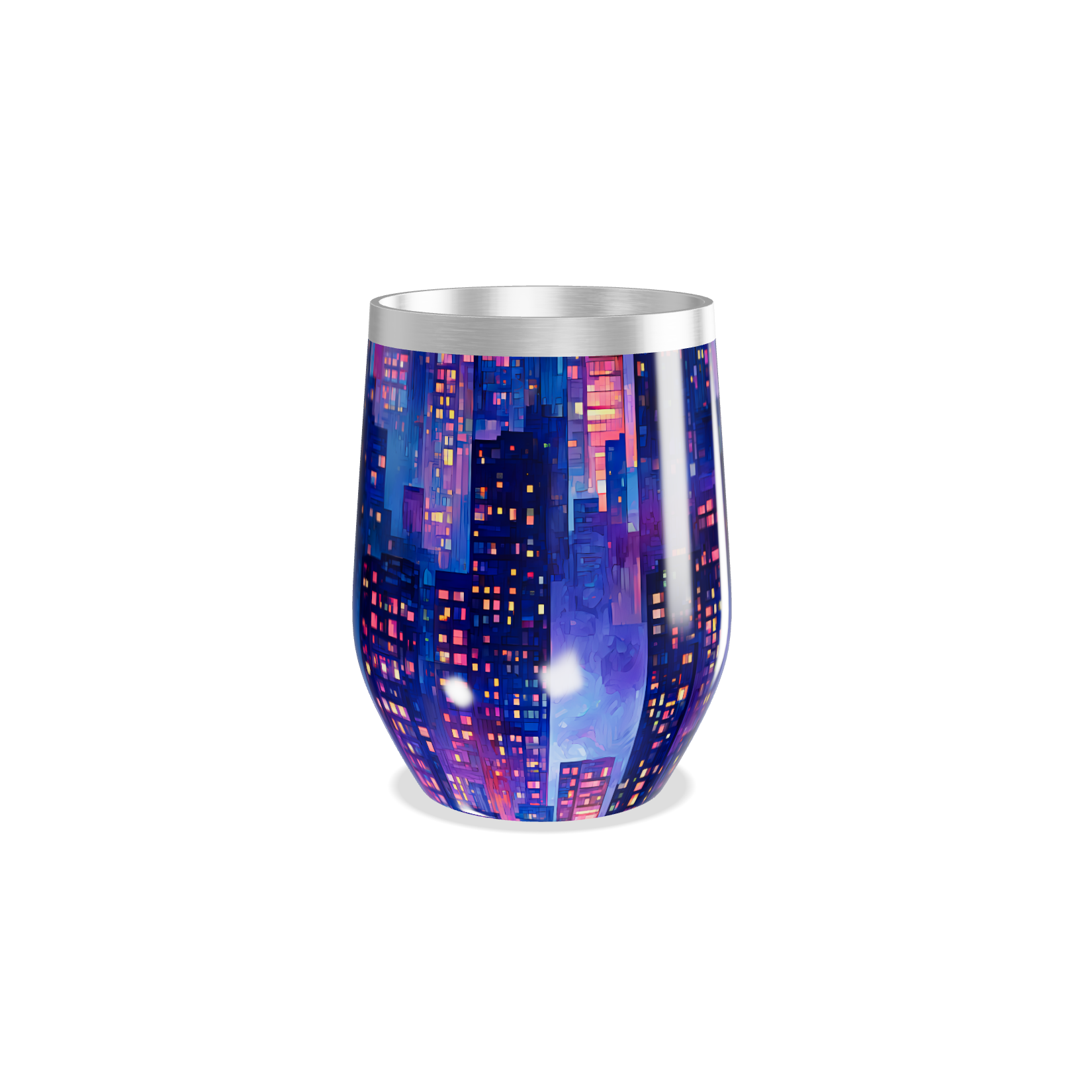 Copo Térmico Slim - Estampa Noturna Colorida