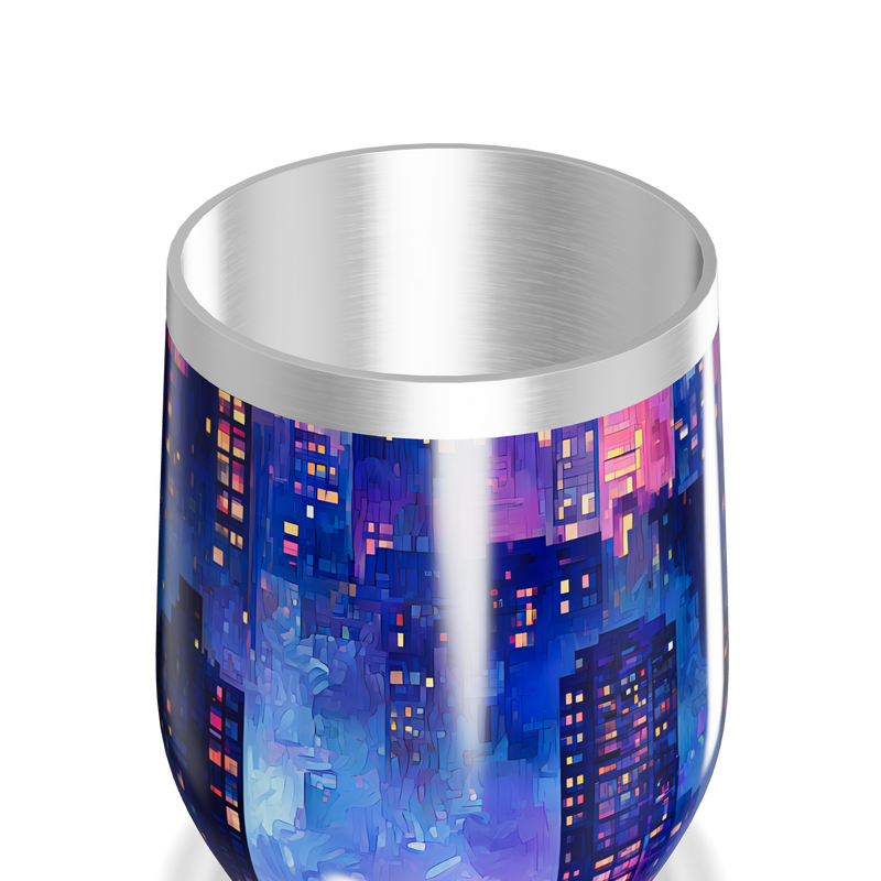 Copo Térmico Slim - Estampa Noturna Colorida