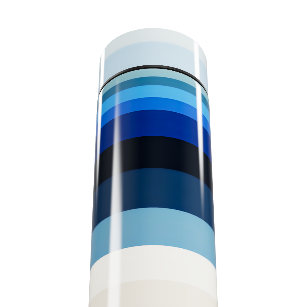 Garrafa Térmica Touch - Listras Multicoloridas