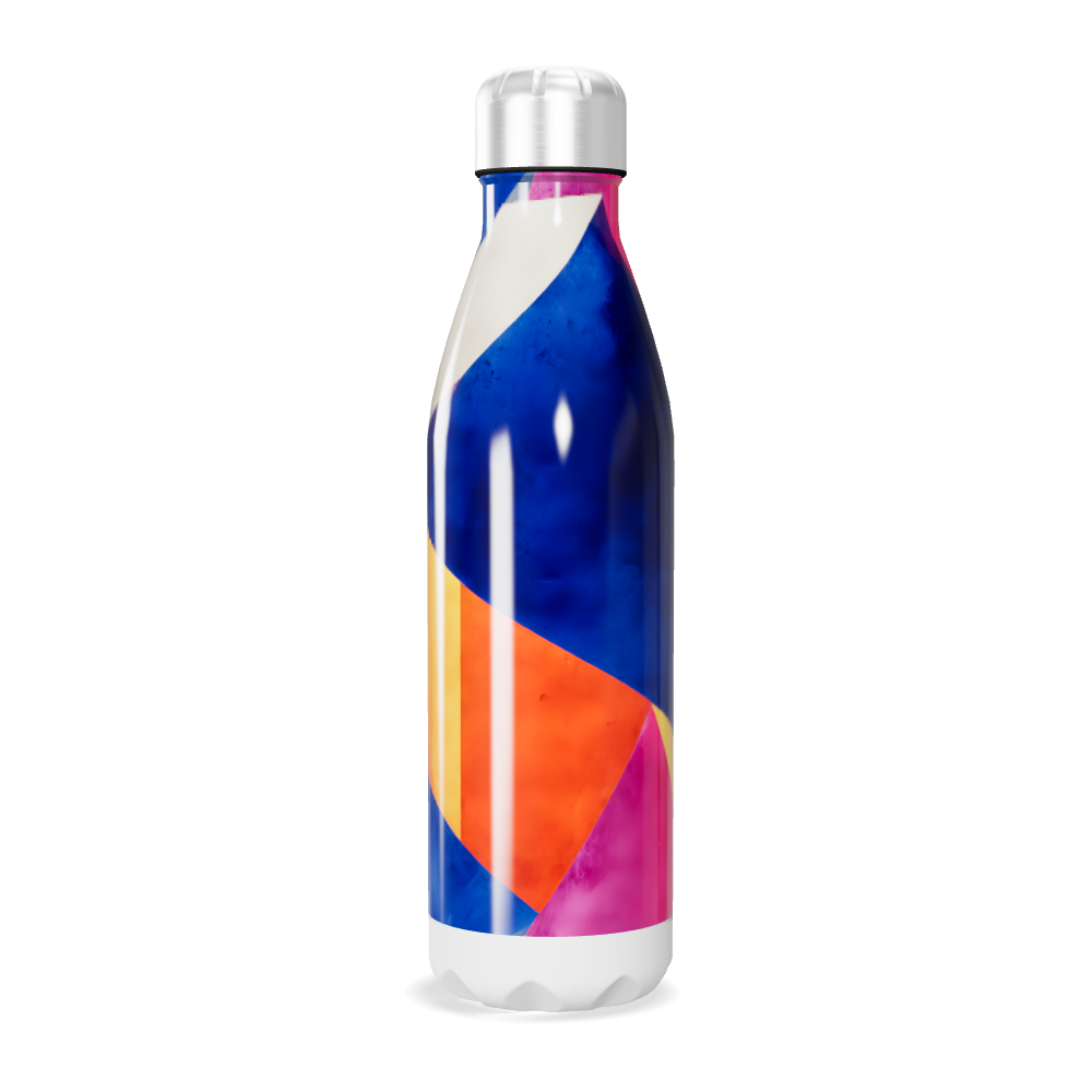 Garrafa Inox - Colorida com Estampa Geométrica