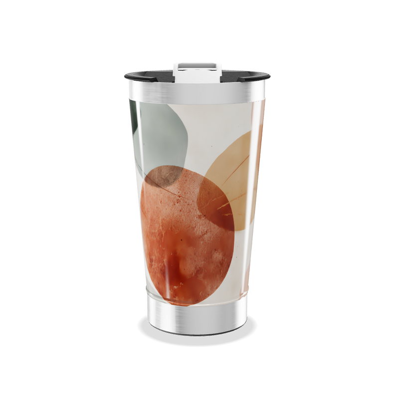 Copo Térmico - Estampa Abstrata Colorida