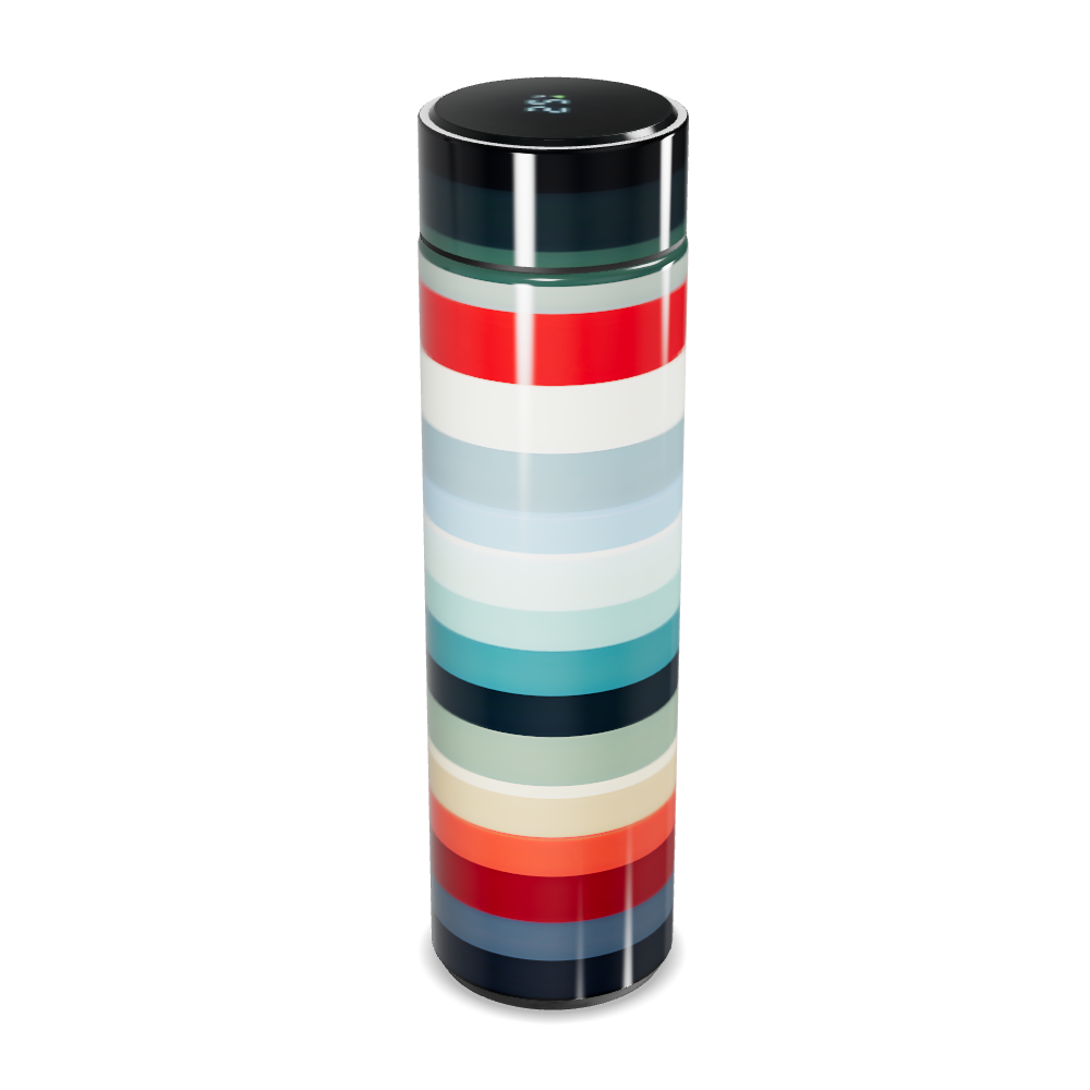 Garrafa Térmica Touch - Listras Coloridas