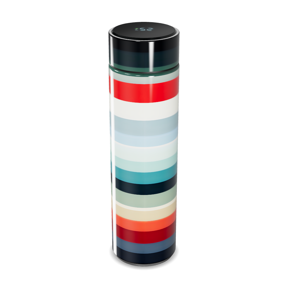 Garrafa Térmica Touch - Listras Coloridas