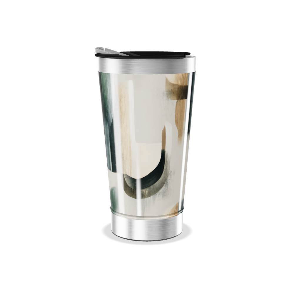 Copo Térmico - Com Estampa Abstrata