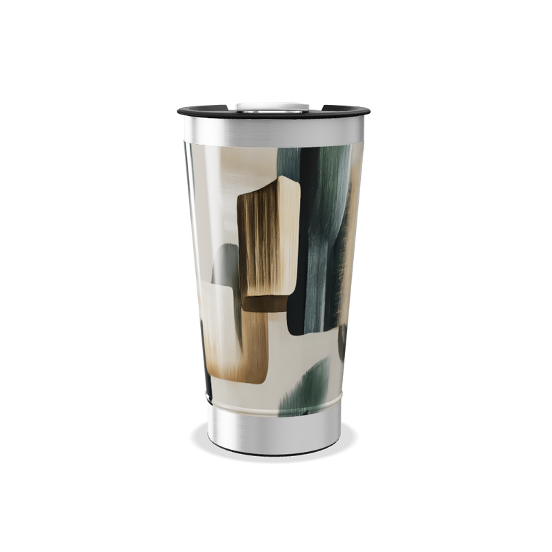 Copo Térmico - Com Estampa Abstrata