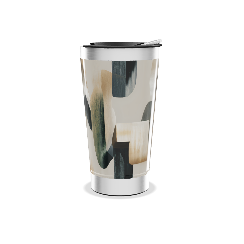 Copo Térmico - Com Estampa Abstrata
