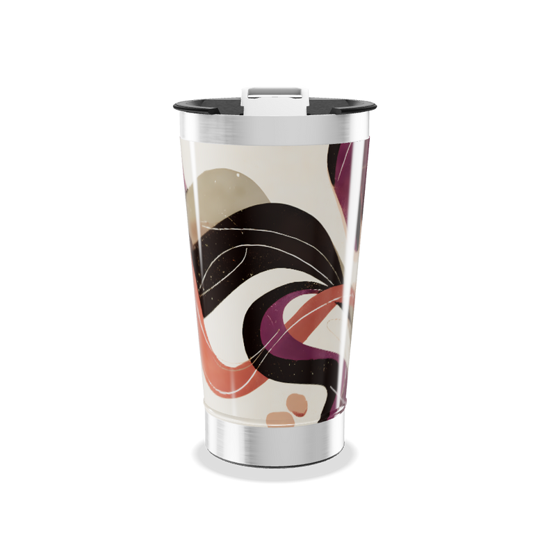 Copo Térmico - Estampa Abstrata Colorida