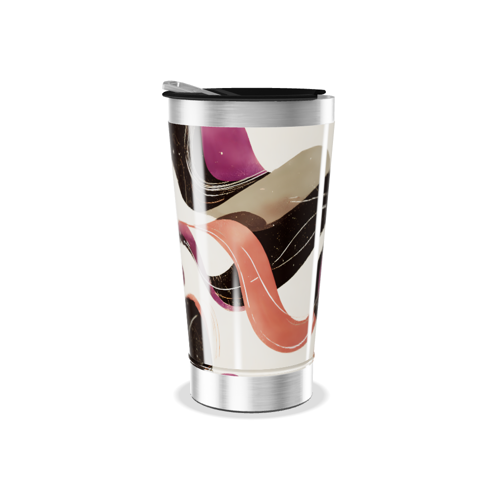 Copo Térmico - Estampa Abstrata Colorida