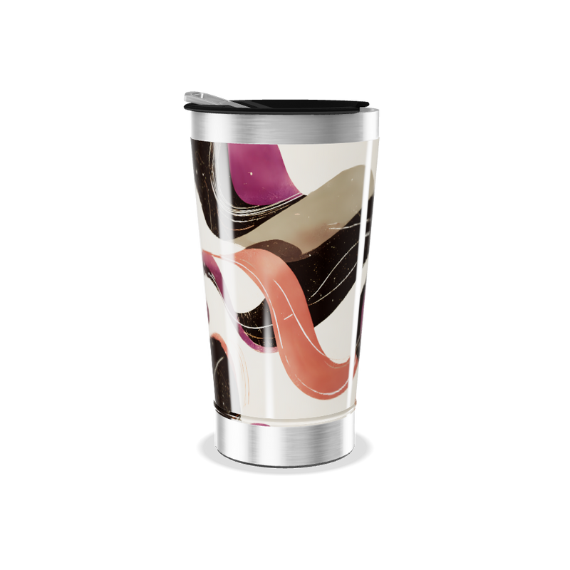 Copo Térmico - Estampa Abstrata Colorida