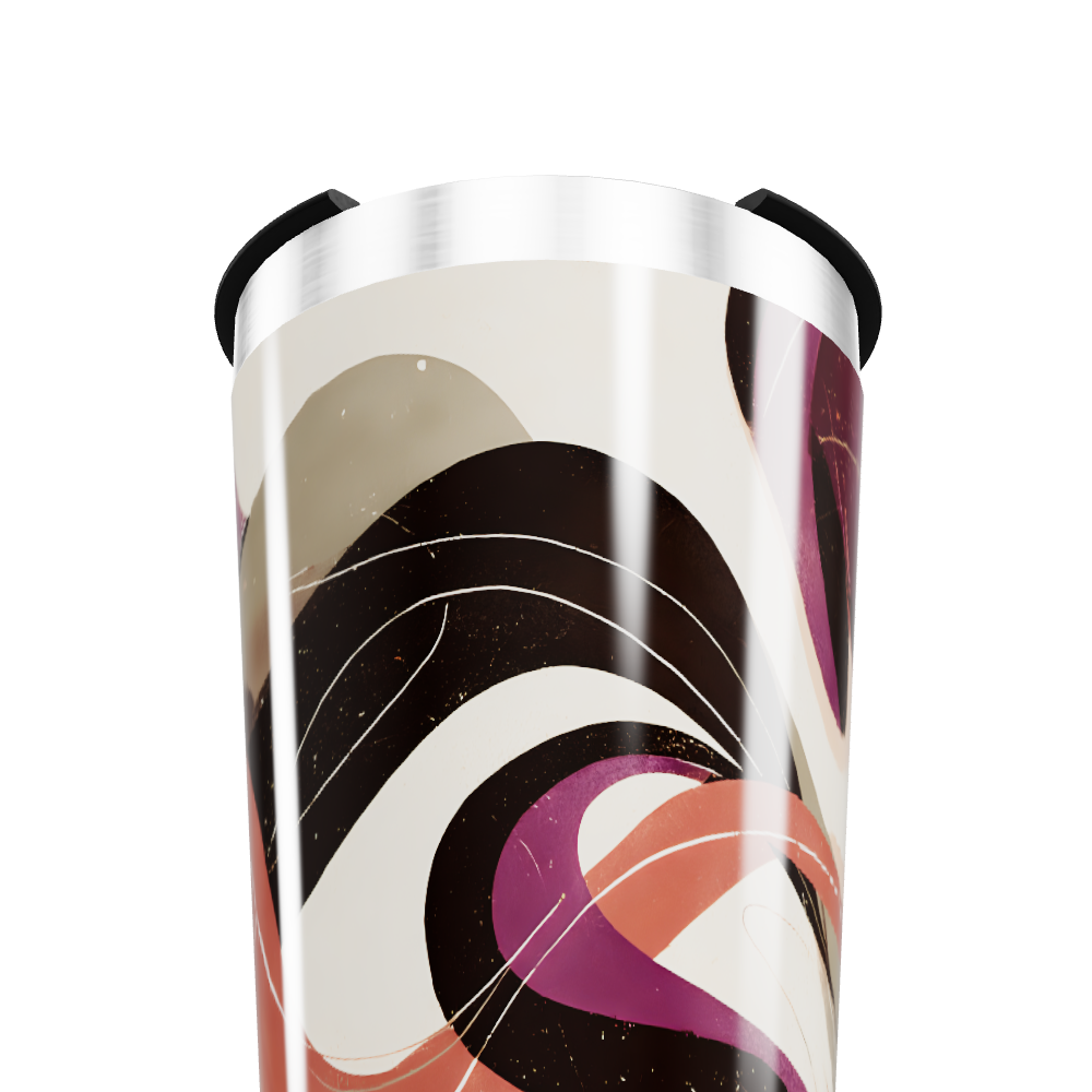 Copo Térmico - Estampa Abstrata Colorida