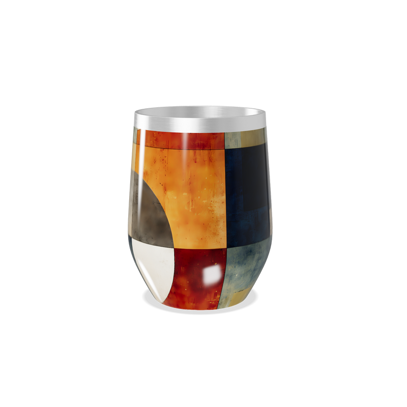 Copo Térmico Slim - Estampa Geométrica Colorida