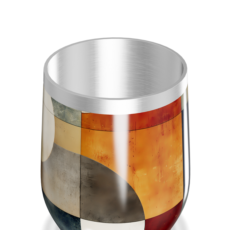 Copo Térmico Slim - Estampa Geométrica Colorida