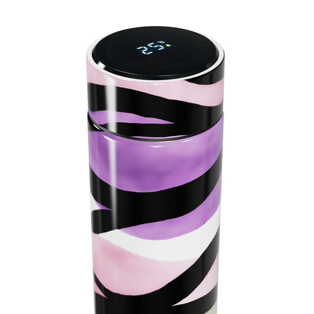 Garrafa Térmica Touch - Estampa Colorida Listrada