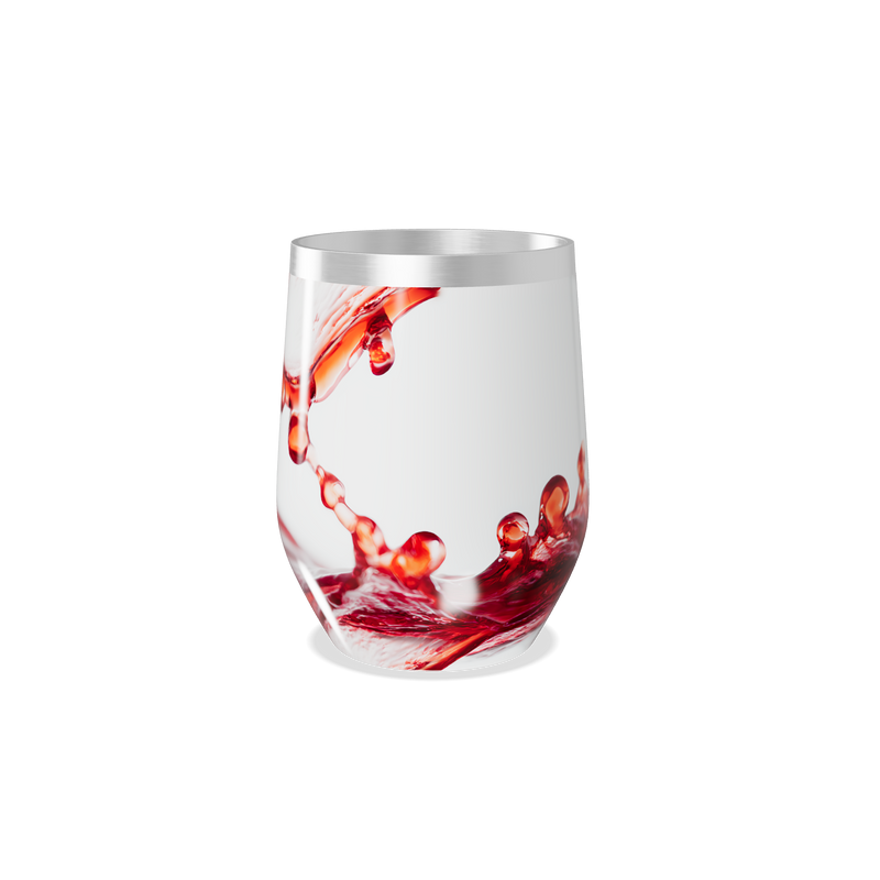 Copo Térmico Slim - Branco Estampa Splash