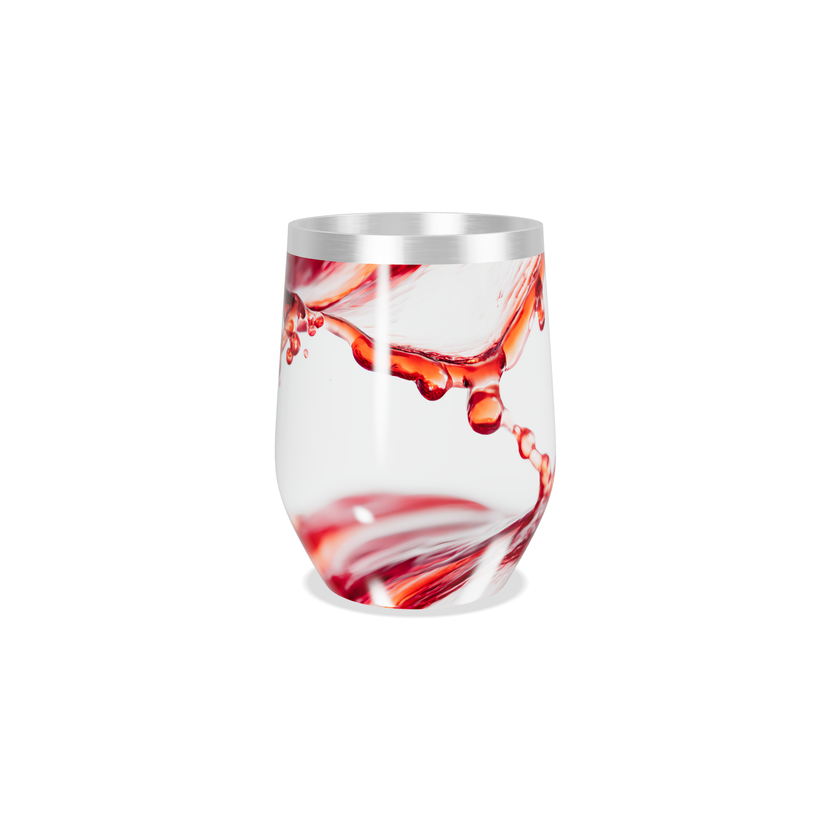 Copo Térmico Slim - Branco Estampa Splash