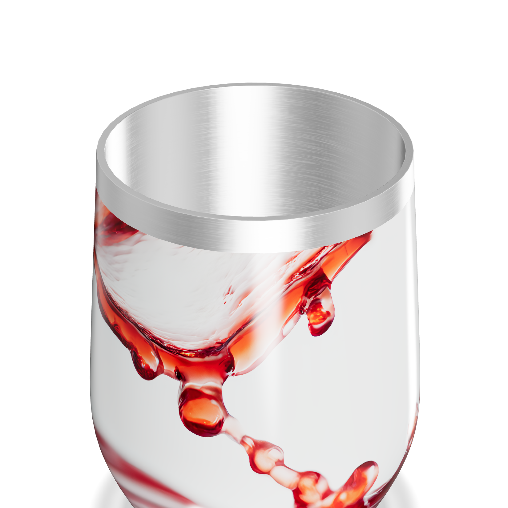 Copo Térmico Slim - Branco Estampa Splash