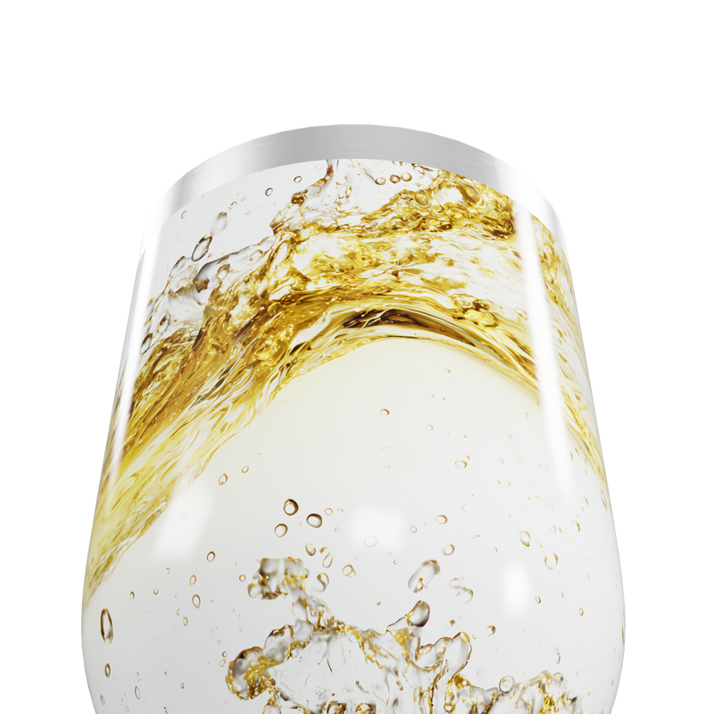 Copo Térmico Slim - Transparente com Detalhe Dourado