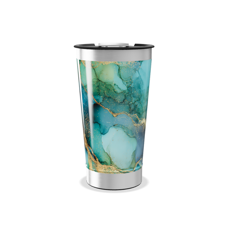 Copo Térmico - Mármore Verde Azulado