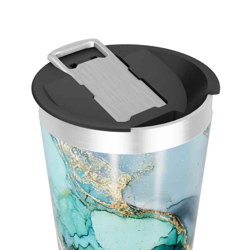 Copo Térmico - Mármore Verde Azulado