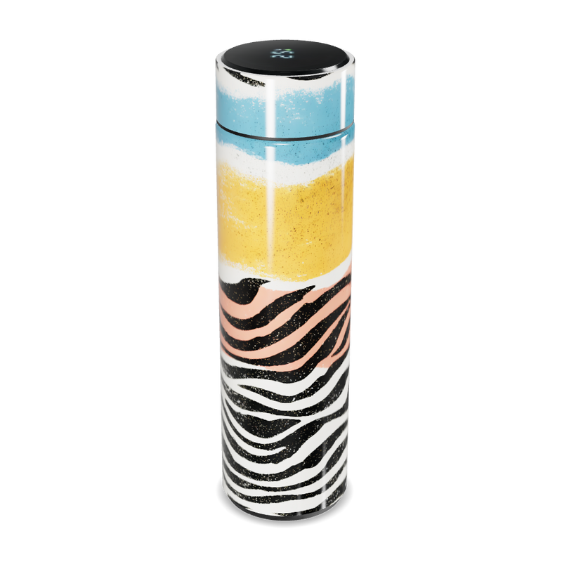 Garrafa Térmica Touch Estampa Colorida Zebrada