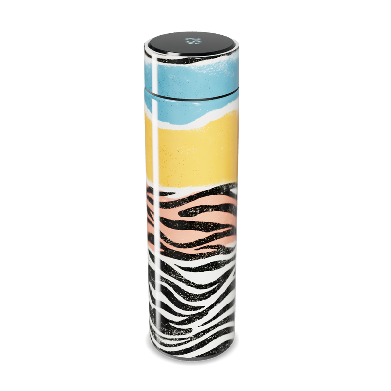 Garrafa Térmica Touch Estampa Colorida Zebrada