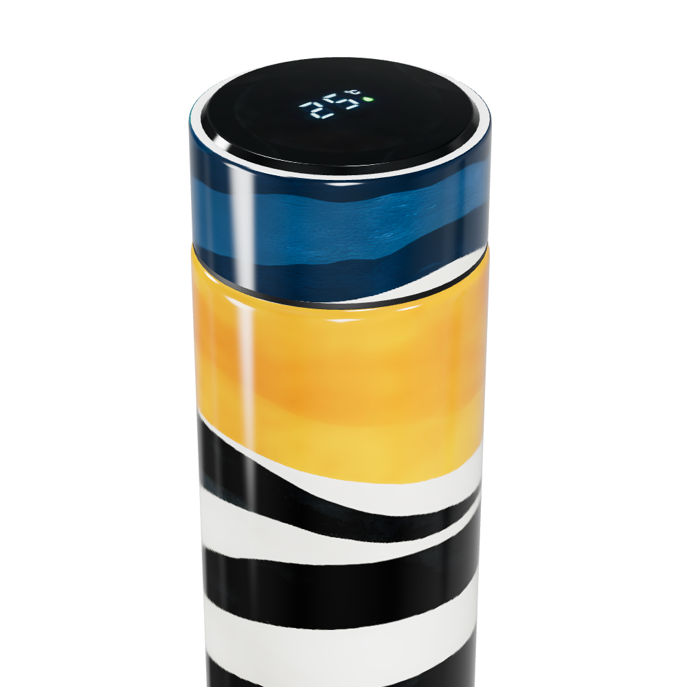 Garrafa Térmica Touch - Listras Coloridas