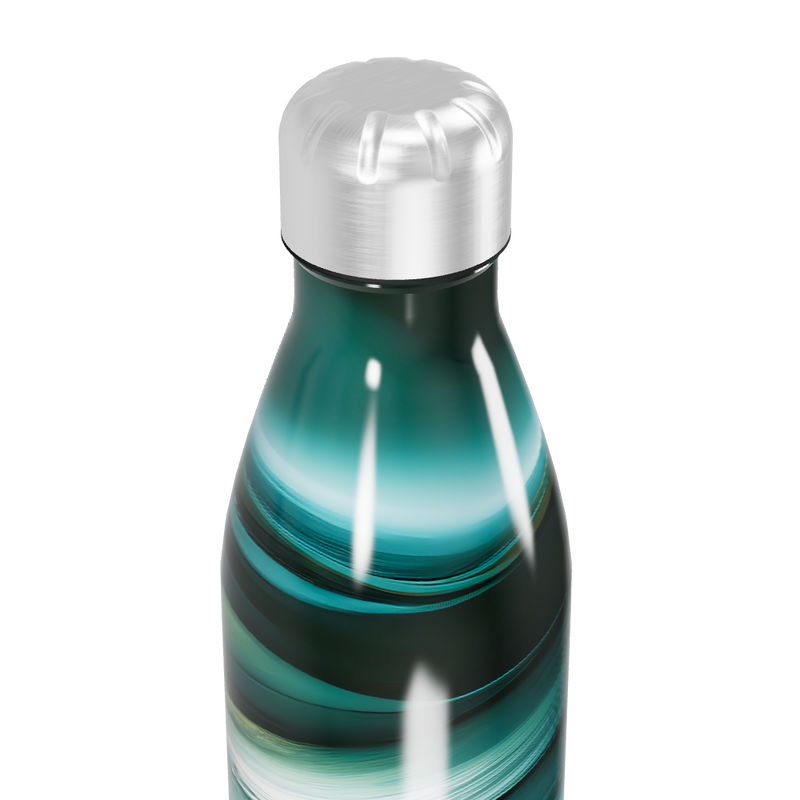 Garrafa Inox Verde - Pintura Abstrata