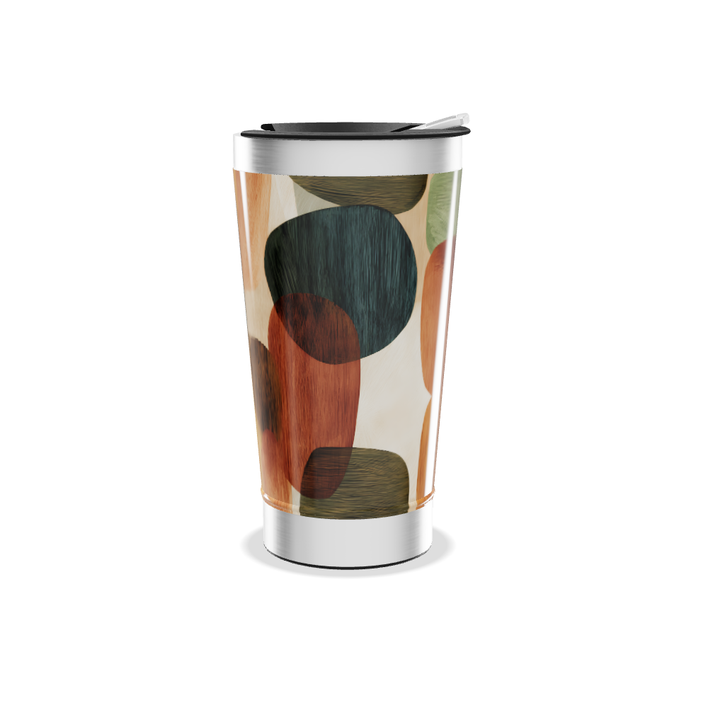 Copo Térmico - Estampa Abstrata Colorida