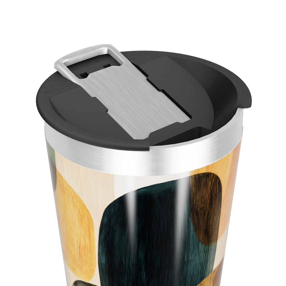 Copo Térmico - Estampa Abstrata Colorida