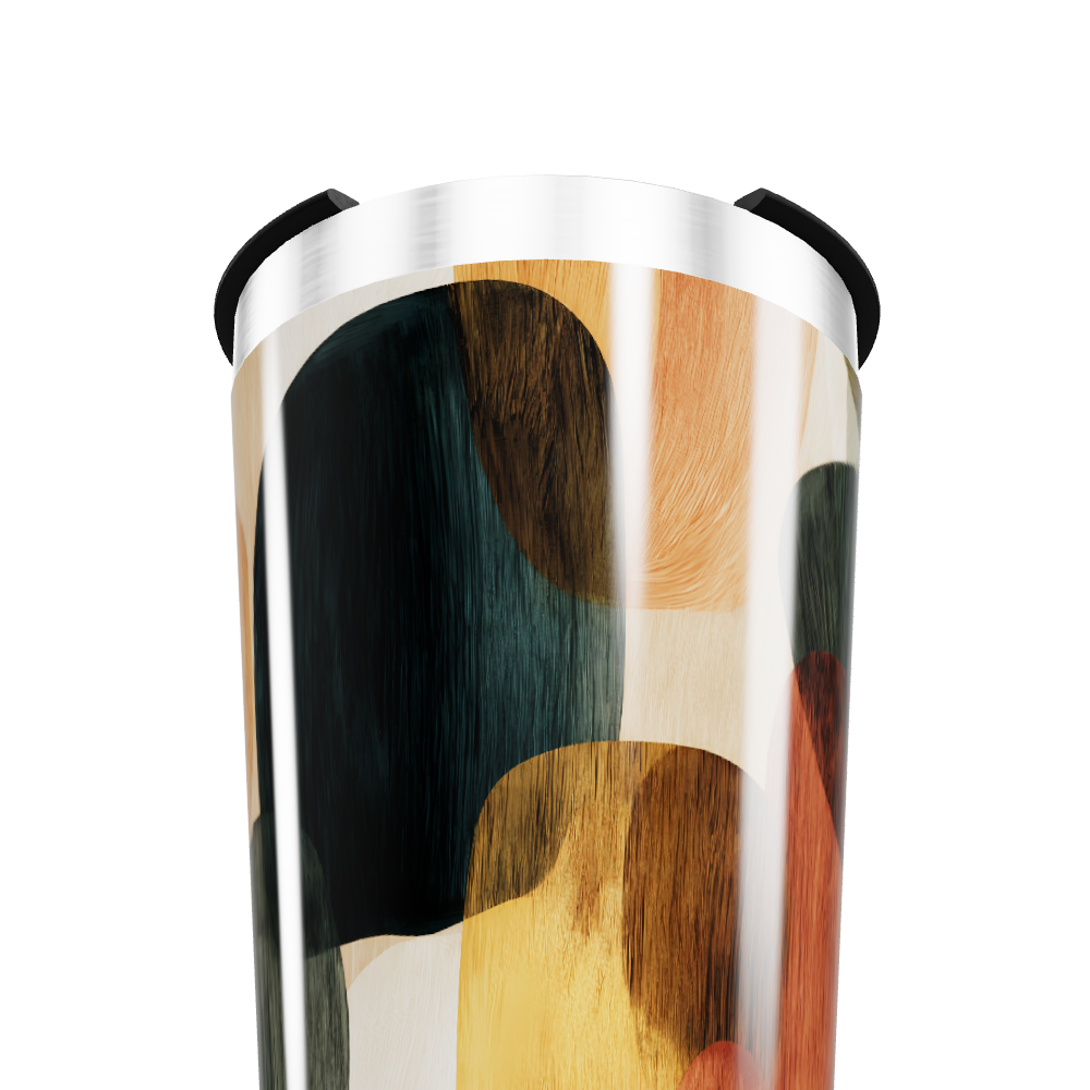 Copo Térmico - Estampa Abstrata Colorida