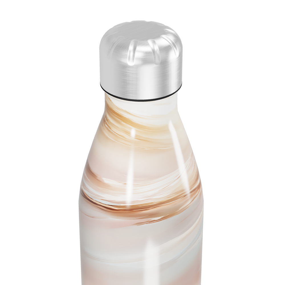 Garrafa Inox - Estampa Mármore Bege