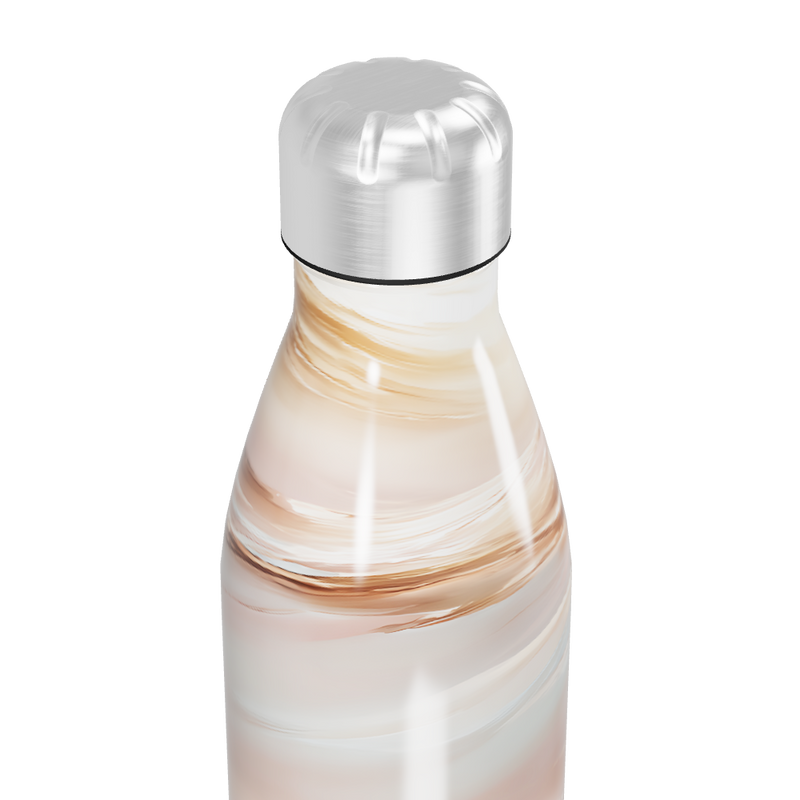 Garrafa Inox - Estampa Mármore Bege