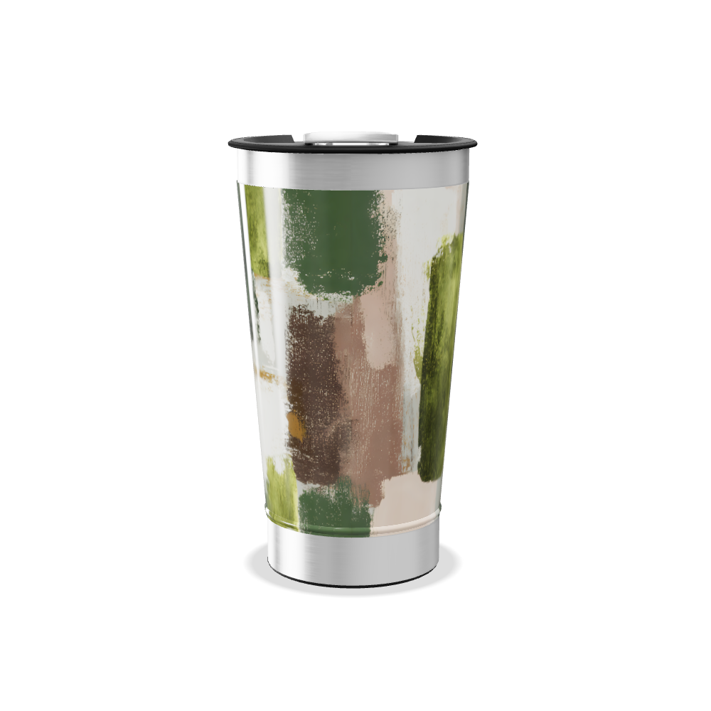 Copo Térmico - Estampa Abstrata Colorida