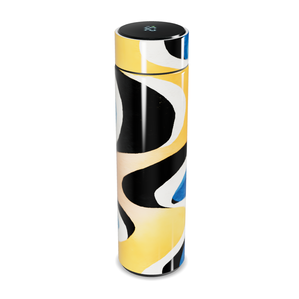 Garrafa Térmica Touch - Estampa Azul e Amarela